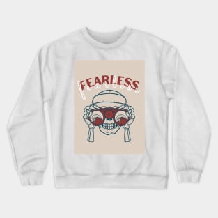 Fearless Skull With Binoculars Crewneck Sweatshirt